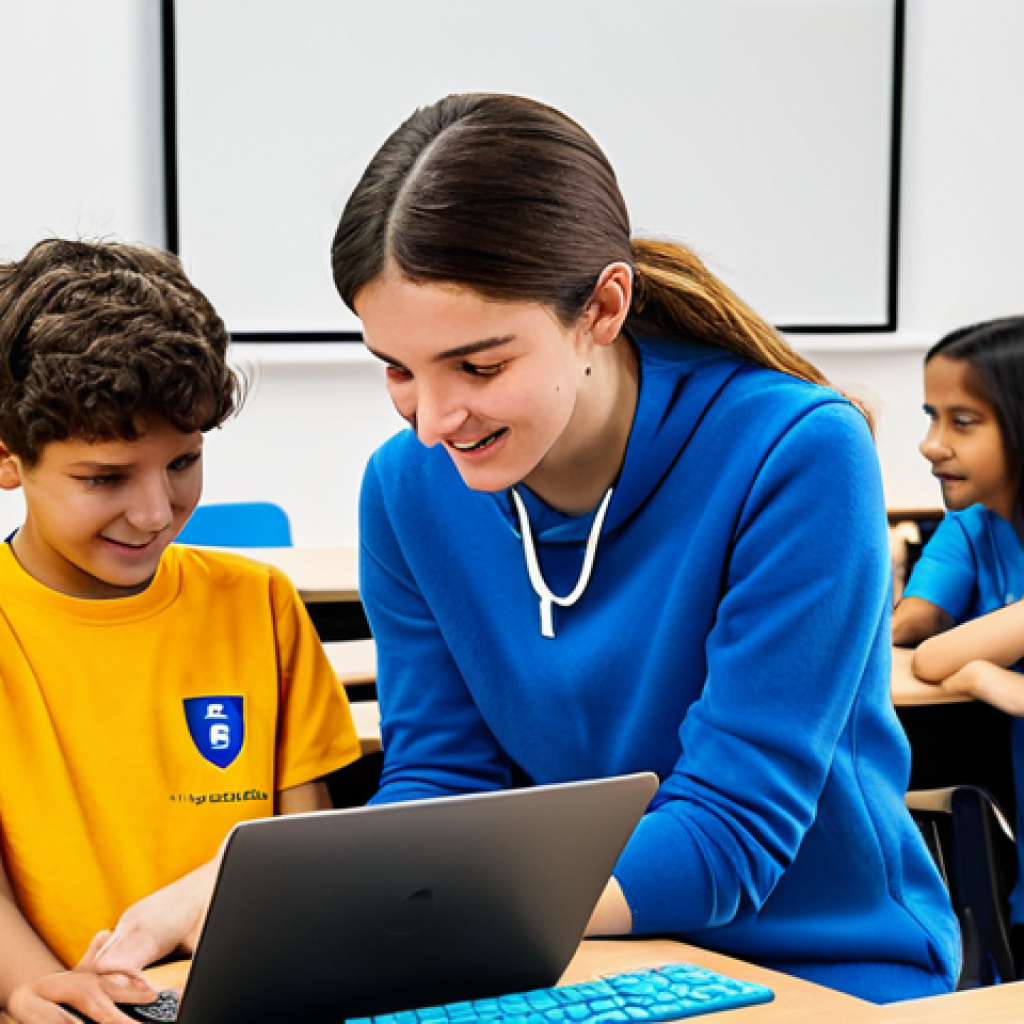 **
"A bright and engaging coding workshop for children in Italy, filled with colorful laptops and enthusiastic young learners, fully clothed, appropriate attire, safe for work, family-friendly atmosphere, perfect anatomy, natural proportions, well-lit classroom, friendly instructor, focus on teamwork and problem-solving, modern learning environment."
**