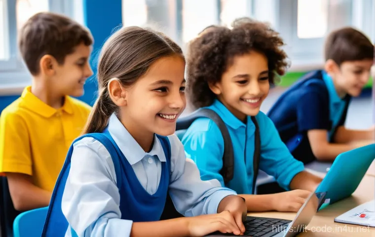 코딩교육지도사와 코딩 교육 콘텐츠 개발 - **Italian Elementary School Coding Class:**
"A bright, modern elementary school classroom in Ita...