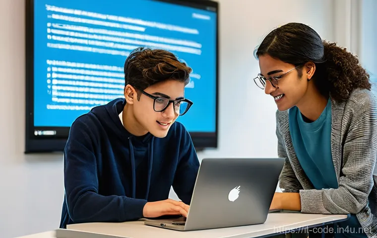 코딩교육지도사와 코딩 교육의 문화적 차이 - **Prompt:** A dynamic and brightly lit coding workshop in a modern Italian city. A diverse group of ...