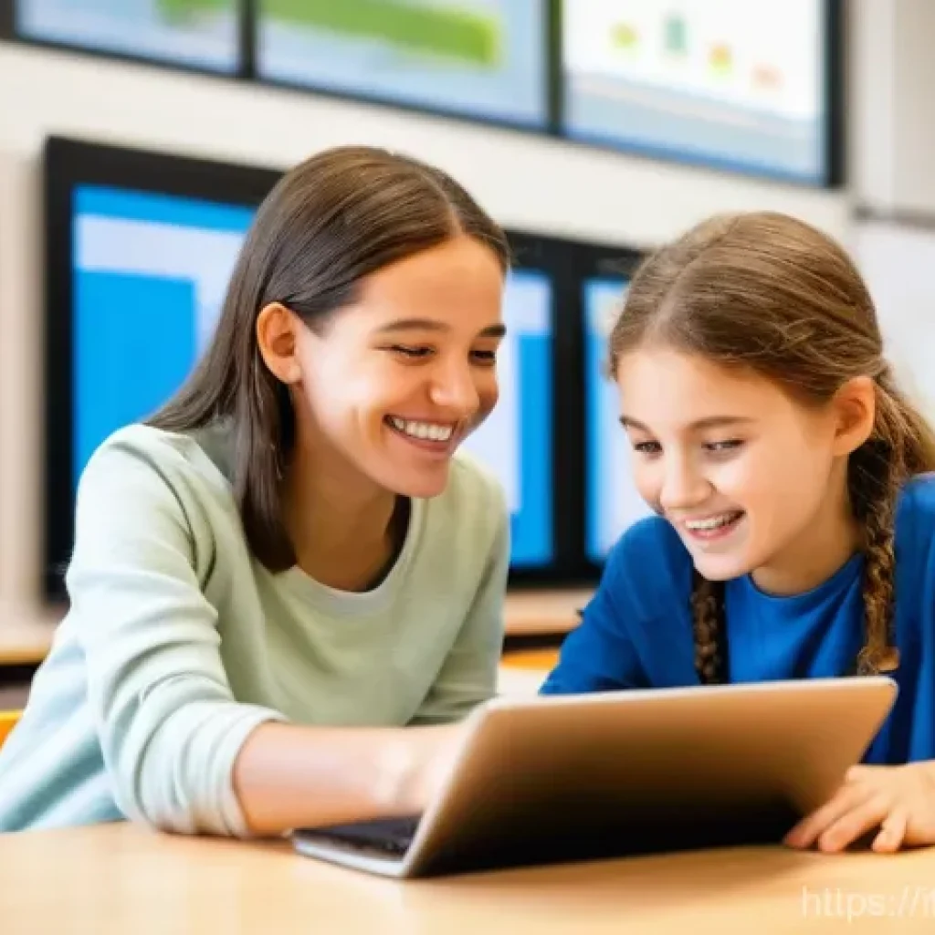 코딩교육지도사 관련 자격증 비교 - **Prompt 1: Joyful Block Coding in a Bright Classroom**
    "A brightly lit, modern classroom filled...