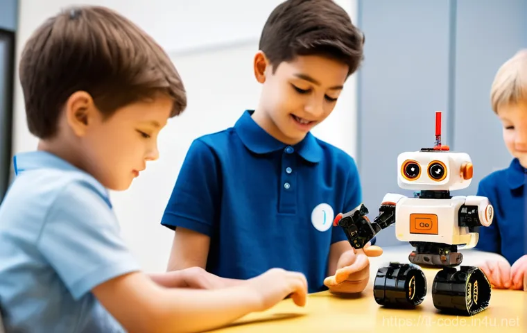 코딩교육지도사 관련 자격증 비교 - **Prompt 1: Joyful Block Coding in a Bright Classroom**
    "A brightly lit, modern classroom filled...