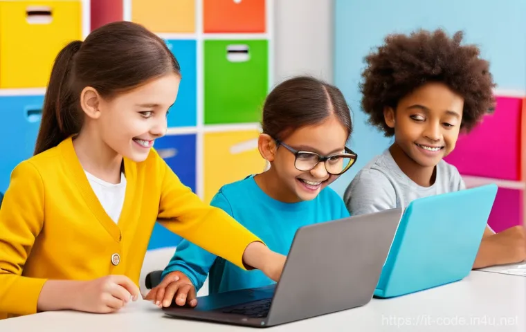 코딩교육지도사 자격증 강의 후기 - **Prompt 1: Playful Introduction to Coding for Young Children**
A vibrant and brightly lit class...