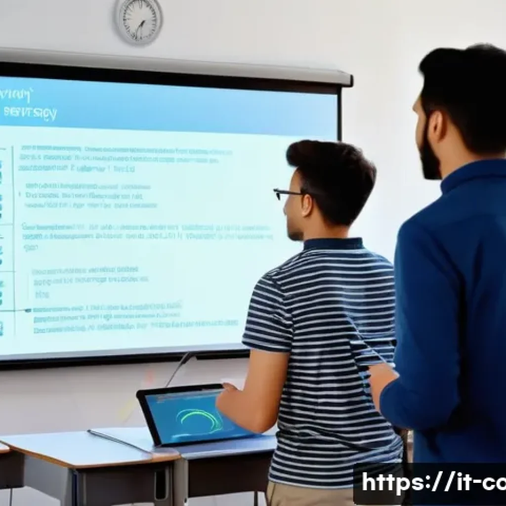 코딩교육지도사로서 발표력 향상 팁 - A professional classroom setting in Italy with a diverse group of adult students attentively listeni...
