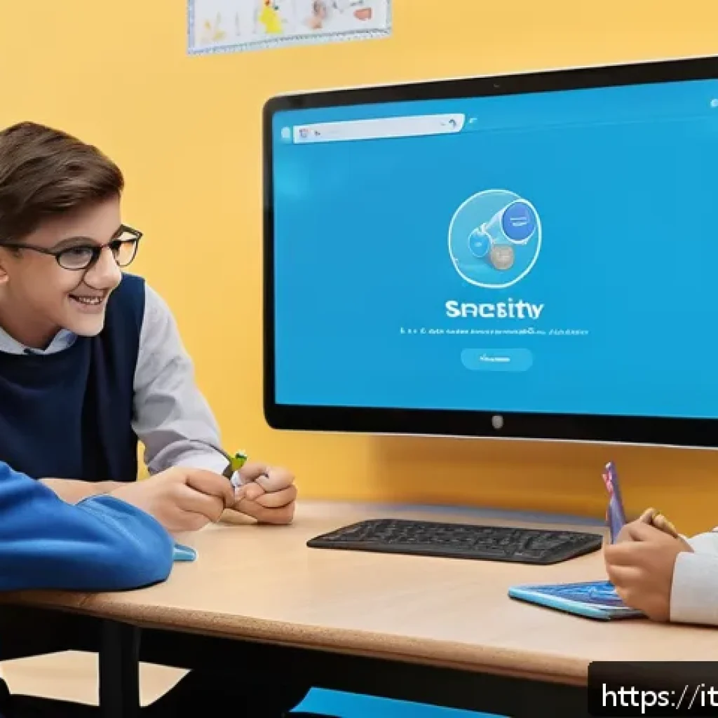코딩교육지도사 실습 교재 제작 사례 - A vibrant classroom scene in an Italian middle school where diverse students aged 10-14 are engaged ...