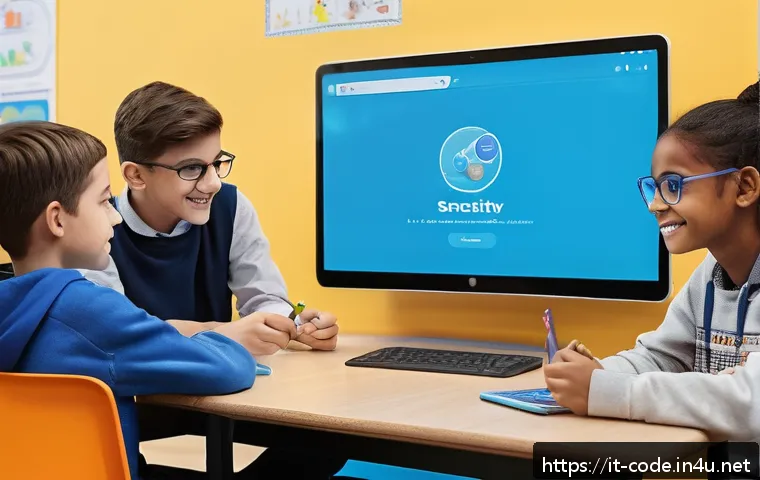 코딩교육지도사 실습 교재 제작 사례 - A vibrant classroom scene in an Italian middle school where diverse students aged 10-14 are engaged ...